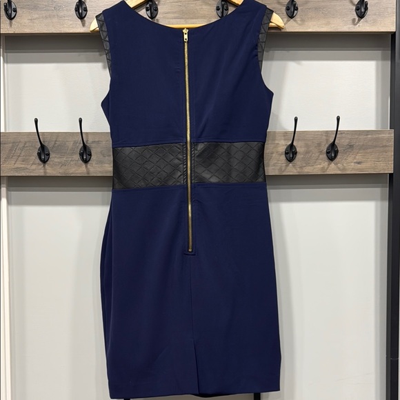 NWOT!! Elegant Navy Blue Sleeveless Dress - Picture 7 of 11
